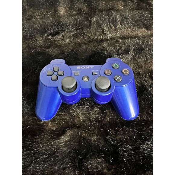 Original Sony Playstation 3 PS3 Sixaxis DualShock 3 Controller Metallic Blue OEM - Picture 1 of 5